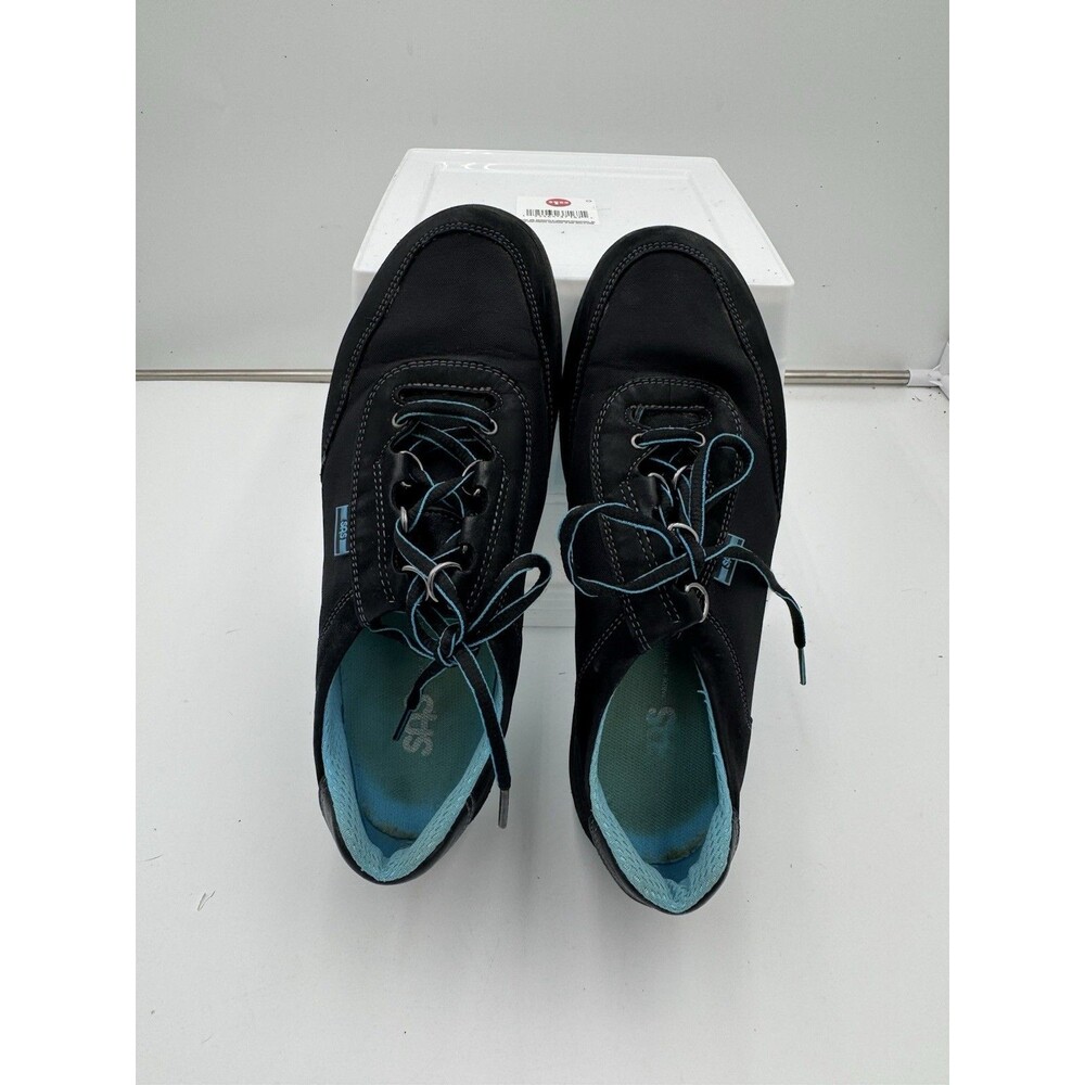 SAS Sporty Black Lace Up Sneaker‎ Size 8 Women's EUC Tripad EZ Lace Everbounce